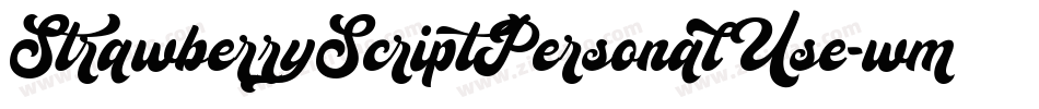 StrawberryScriptPersonalUse-wm5x字体转换