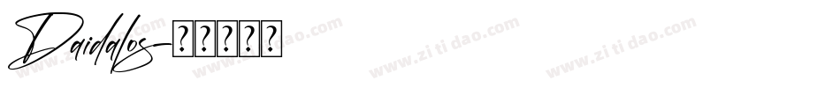 Daidalos字体转换