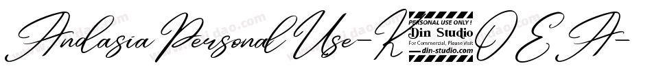 AndasiaPersonalUse-K7OEA字体转换