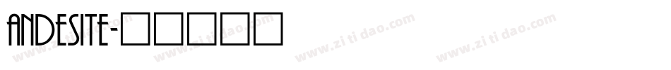 andesite字体转换