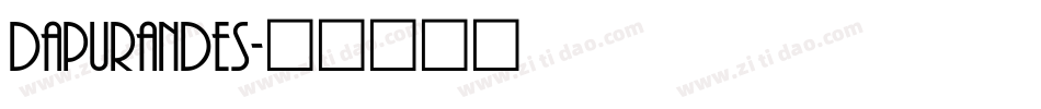 dapurandes字体转换