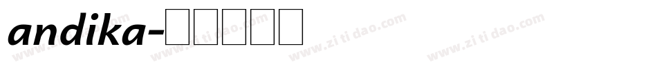 andika字体转换