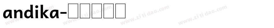 andika字体转换