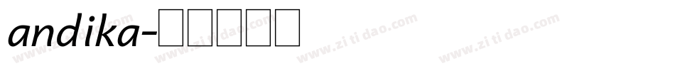 andika字体转换