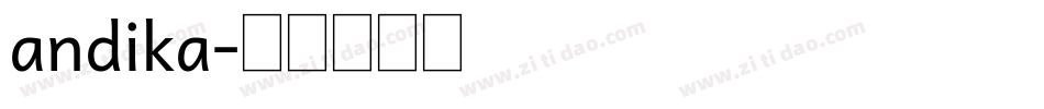 andika字体转换