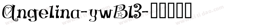 Angelina-ywBl3字体转换