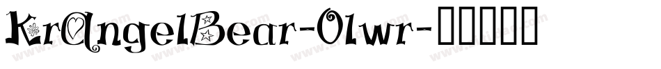 KrAngelBear-0lwr字体转换