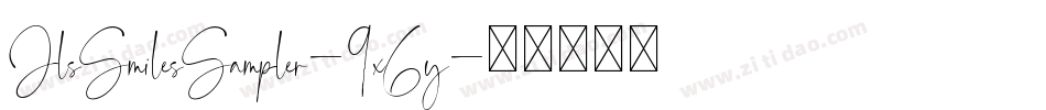 JlsSmilesSampler-9x6y字体转换