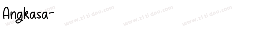 Angkasa字体转换