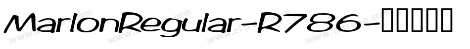 MarlonRegular-R786字体转换