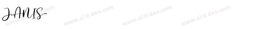 JANIS字体转换