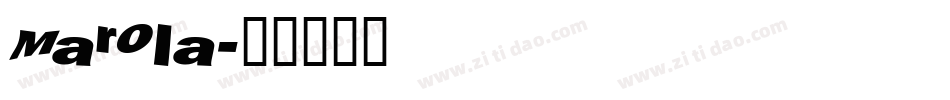 Marola字体转换