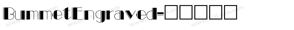 BummetEngraved字体转换