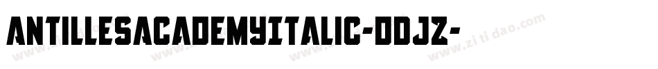AntillesAcademyItalic-dDjZ字体转换