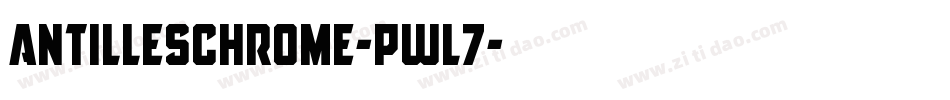 AntillesChrome-Pwl7字体转换