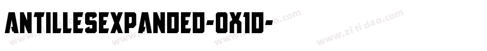AntillesExpanded-0X1d字体转换