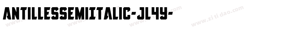 AntillesSemiItalic-jl4y字体转换