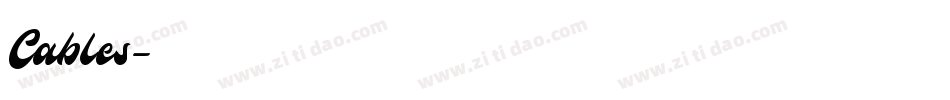 Cables字体转换