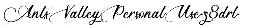 AntsValleyPersonalUse-z8drl字体转换