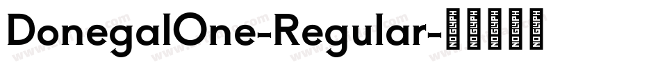 DonegalOne-Regular字体转换