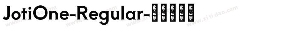 JotiOne-Regular字体转换