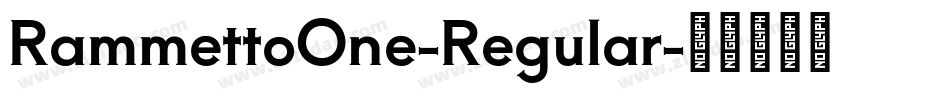 RammettoOne-Regular字体转换