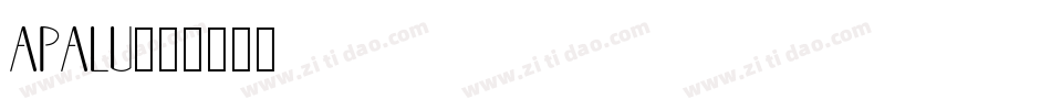 apalu字体转换