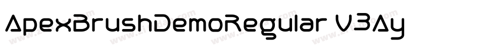 ApexBrushDemoRegular-V3Ay字体转换
