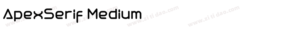 ApexSerif-Medium字体转换