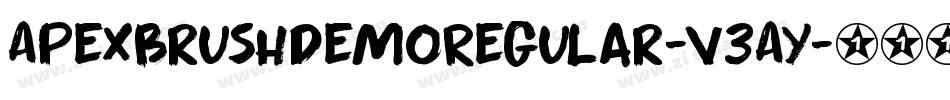 ApexBrushDemoRegular-V3Ay字体转换
