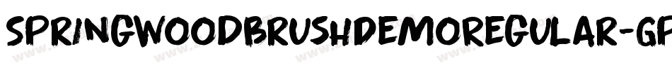 SpringwoodBrushDemoRegular-GpWP字体转换