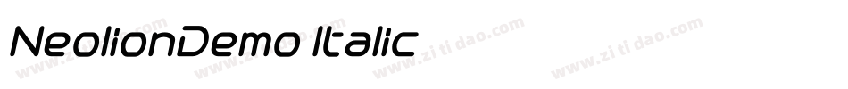 NeolionDemo-Italic字体转换