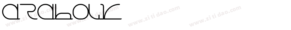 ARABOLIC字体转换