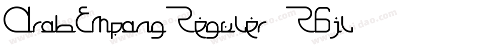 ArabEmpangReguler-R6jl字体转换