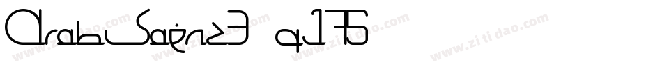 ArabSaenz3-qJ75字体转换