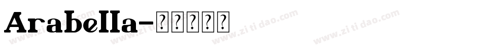 Arabella字体转换