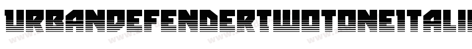 UrbanDefenderTwotoneItalic-BMd8字体转换