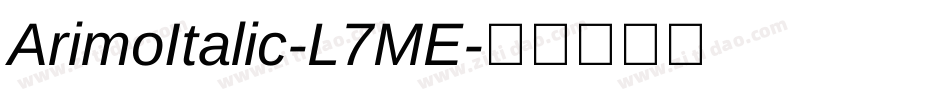 ArimoItalic-L7ME字体转换