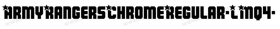 ArmyRangersChromeRegular-LMq4字体转换