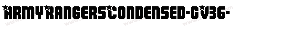 ArmyRangersCondensed-gV36字体转换