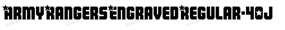 ArmyRangersEngravedRegular-40jD字体转换