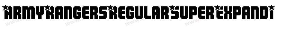 ArmyRangersRegularSuperExpandItal-qrA0字体转换
