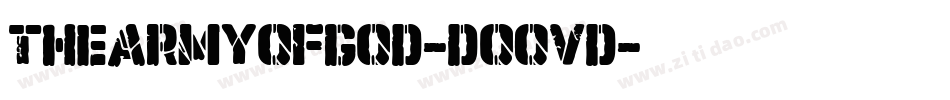 TheArmyOfGod-DO0Vd字体转换