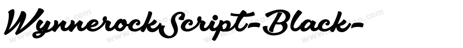 WynnerockScript-Black字体转换