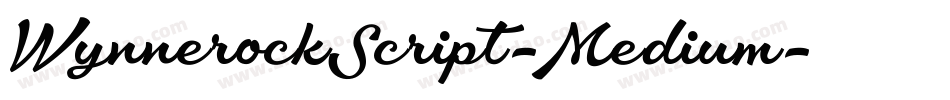 WynnerockScript-Medium字体转换