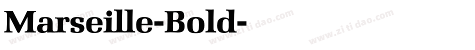 Marseille-Bold字体转换