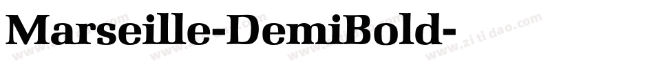 Marseille-DemiBold字体转换
