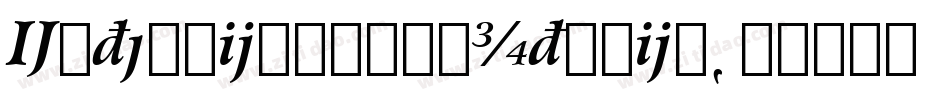 ExtensionBookItalic字体转换