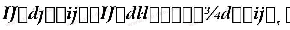 ExtensionExtraBoldItalic字体转换