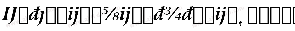 ExtensionLightItalic字体转换
